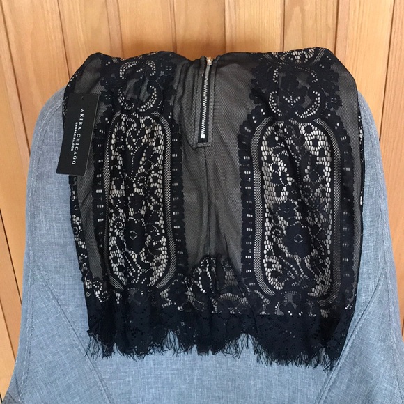 Akira Black Lacey Skirt - Picture 2 of 2